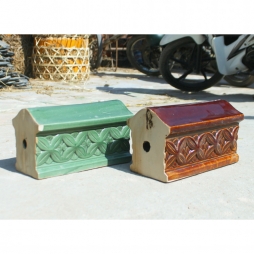 Bò nóc hoa chanh men xanh đồng Bò nóc hoa chanh men xanh đồng