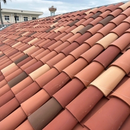 Ngói Địa Trung Hải thi công đúng chuẩn - thẳng hàng Ngói Địa Trung Hải thi công đúng chuẩn - thẳng hàng