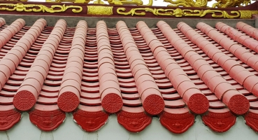 Ngói âm dương men đỏ gạch cua Ngói âm dương men đỏ gạch cua
