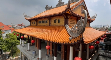 ngói âm dương men hổ phách