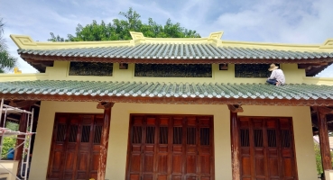 Kiến trúc sử dụng ngói âm dương men xanh đồng cổ hinh 1