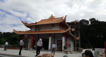 Ngói âm dương vàng Hổ phách tại Miếu Bà tại Đồng Nai hinh 2 Ngói âm dương vàng Hổ phách tại Miếu Bà tại Đồng Nai hinh 2