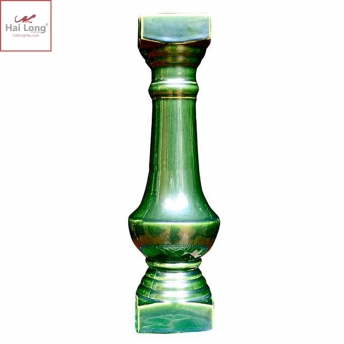 Con tiện sứ men xanh lá đậm thân thiện 01