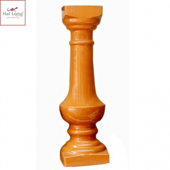 Lan can sứ men vàng da lươn cổ 02 Lan can sứ men vàng da lươn cổ 01
