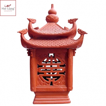 Đèn gốm sân vườn bát long 02 Đèn gốm sân vườn bát long 01