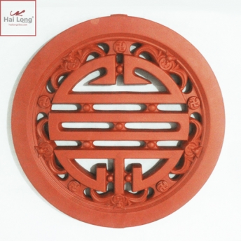 Gạch thông gió Bát Tràng tròn họa tiết dơi - Hải Long Tiles Gạch thông gió Bát Tràng tròn họa tiết dơi - Hải Long Tiles