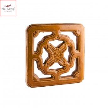 Gạch thông gió hoa roi tráng men vàng - Hải Long Tiles Gạch thông gió hoa roi tráng men vàng - Hải Long Tiles