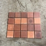 Gạch lát sân vườn 10x10cm - tone nâu đỏ - cam đỏ Gạch lát sân vườn 10x10cm - tone nâu đỏ - cam đỏ