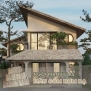 Ngói ManVillas rơm rạ lợp biệt thự mái chéo 01